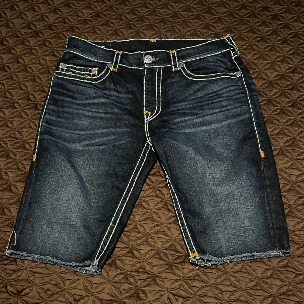 True religion cut off shorts